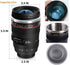 Camera Lens Coffee Mugs, Stainless Steel Lens Cups with Four Leaf Clover Spoon, Novelty Gifts for Photographers