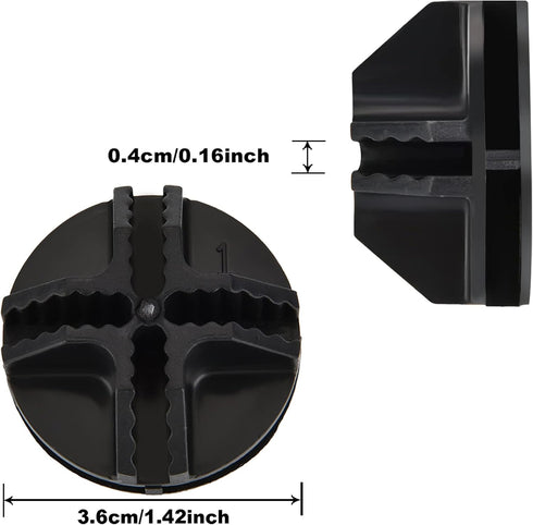 48 Pieces Cube Connectors Plastic Storage Cube Connectors Wire Cube Connectors Organizer ABS Connectors for Modular Closet Storage Organizer and Wire Shelf (Black)