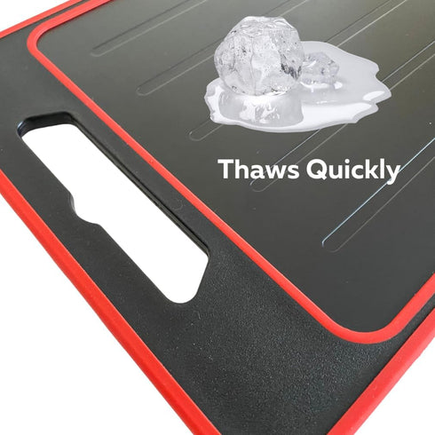 Frozen Frozen Evelots Fast Defrosting Tray for Meat with Cutting Board & Garlic Grater - Thaws Food Fast & Naturally