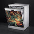 Mandala Dishwasher Magnetic Cover, Beautiful Kitchen Decoration, Self Adhesive Magnet Refrigerator Decal