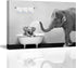 Piy Painting Elephant Bathroom Decor Wall Art, Funny Canvas Prints of Mother