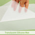 Clear Silicone Mat for Kitchen Counter, Non-slip Countertop Protector Liner, Heat Resistant Placemat for Pastry (2/Pack)
