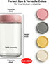 16 OZ 4Pack, Jars(4-2) Overnight Oats Jars with Lids, Glass Meal Prep Containers, Airtight Mason Jars for Breakfast