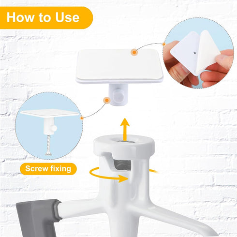 Stand Mixer Attachment Holders, Compatible with Kitchenaid Mixer Accessories (White)