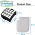 Filter Replacement for Shark AZ3002 AZ3000 AZ3000W Stratos DuoClean Vacuum (2 Filters + 4 Foam & Felt Filters)