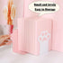 2 Sets Cat Paw Metal Bookends Cute Desktop Bookshelf Sturdy Cartoon Bookshelf for Home and Office Decoration