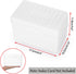 BTSKY 1 Pack 4 x 6 inch Index Card Box - Plastic Storage Organizer for Recipes, Note Cards, Flashcards, White (Not