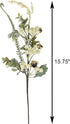 5 5) Tinsow Pcs Artificial Berry Stems for Flower Arrangement Christmas White Holly Berry with Eucalyptus Branches