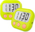 6 Pack Digital Kitchen Timers for Cooking, Magnetic Timer with Loud Alarm, Green
