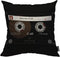 Mugod Retro Audio Cassette Throw Pillow, 80s Music Record Player Cushion Cover, 18x18 Inch for Home Decorative