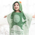 5-9 Years/Height:43.3"-51.2") TONWHAR Kids Bath/Pool/Beach Hooded Poncho Towel-Cartoon Animal Pattern Cotton Beach