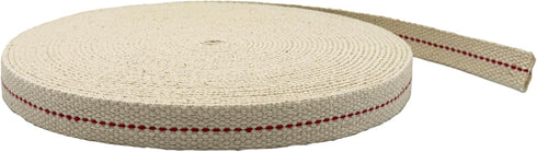 Light of Mine 5/8" Inch 33' Foot 100% Cotton Flat Wick for Paraffin Oil Lanterns and Oil Lamps