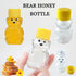 HAOZIJIE 12 Sets 2oz Honey Bottles, Bear Shape Clear Empty Honey Jar with Screw Lid,Plastic Mini Honey Jars Party