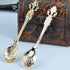 Yarlung Mini Coffee Spoons 16 Pack, 4.5 Inch Gold Vintage Spoon for Espresso, Tea, Dessert, Condiments