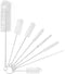8 Pcs Bottle and Straw Cleaner Brush, Long Deep Nylon Brush with Bendable Stainless Steel Handles for Bottles and Pipes
