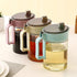 TENTA KITCHEN Oil Dispenser, Glass Bottle Cruet with No Drip Plastic Spout, 22Oz (Beige 1PC)