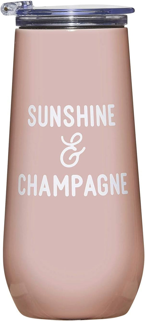 Santa Barbara Design Studio SIPS Drinkware Champagne Tumbler, 12-Ounce, Sunshine