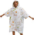 Surf Poncho Hooded Towel for Adults Quick Dry Beach Changing Robe with