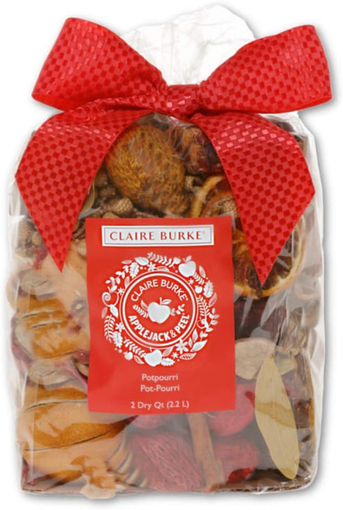 Claire Burke Apple Jack and Peel Potpourri Bag, 64 oz - Decorative Fall Fragrance for Home