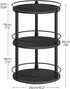 Set 2 3 Countertop, SR23L2BB YATINEY Spice Rack, of Lazy Susan Organizer, Tier Turntable Organizer For Cabinet, Compact