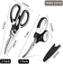 Food Grade Kitchen Scissors 3 Pack - Heavy Duty Stainless Steel Cooking Shears for Cutting Meat, Food, Fish, Poultry -