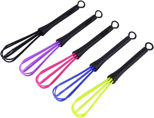 GOTOTOP 5 PCS Plastic Salon Barber Hairdressing Hair Color Dye Cream Whisk Mixer Stirrer Tools