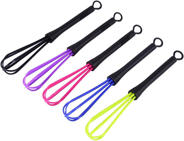GOTOTOP 5 PCS Plastic Salon Barber Hairdressing Hair Color Dye Cream Whisk Mixer Stirrer Tools