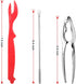 Set 2 2 4 Set Seafood Tools includes Crab Crackers, Lobster Crackers Shellers, Crab Leg Forks/Picks - Nut Cracker