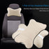 Car Headrest Pillow, Skin-Friendly Headrest Pillow for Car Seat, Office Chair (Beige)