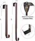 Myfolrena Adjustable Wreath Hanger (Bronze-1 Pack) - Stainless Steel Door Hanger for Front Door, 20lb Capacity