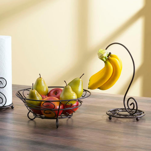 Home Basics Collection Scroll Banana Tree, Bronze