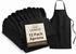 Lenenz Adjustable Bib Apron - Pack of 12 Unisex Aprons for Men -
