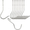 10PCS Heavy Duty S Hooks, 90 Degree Twist Angled Hooks for Hanging Kitchen Utensils, Pots, Pans, Clothes, Towels