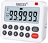 XREXS Digital Kitchen Timer, Magnetic Countdown Timer with Loud Alarm and Mute Option, Large Display