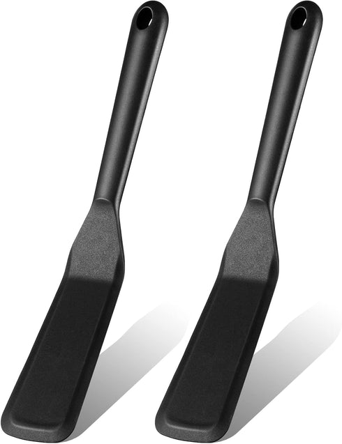 Zopeal 2 Pieces Silicone Narrow Skinny Spatula, Long Heat Resistant Cooking Pancake Spatula for Cooking Egg Burgers