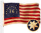 G128 Bennington Tea-Stained Flag | 5x8 Ft | Embroidered 420D Polyester -