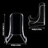 Chunful 2 Pieces Acrylic Plate Stands Clear Acrylic Easels Display Stands with Deep Support Shelves for Display Card Holder Photos Book Picture Table Top Holder Home Decors (3.5 x 3.5 x 4.5 Inch)