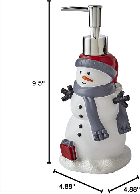 Whimsical Snowman Soap Dispenser - Perfect for Christmas & Winter Decor