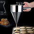 MyLifeUNIT Stainless Steel Pancake Batter Dispenser, Funnel Dispenser with Stand for Baking