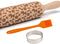 Embossed Rolling Pin for Baking with Dog Pattern - Wooden Engraved Dough Roller, Kitchen Decor Birthday Gifts