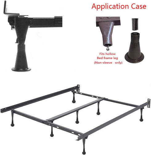 CAFORO Bed Frame Feet Replacement, Set of 4, Allow Your Bed to Be Stationary Without Damaging Your Floor