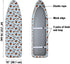 WIRESTER 15x54 Inch Ironing Board Cover, Silicone Coating, Replacement Cover with Elastic Edge, Bulldog Design