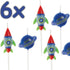 Unique Party Outer Space Birthday Candles, 6 pc