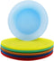 AOYITE 10 inch Plastic Plates Set of 12 - Reusable Lightweight Flat Dinner Plates, BPA Free