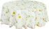 uxcell Seamless Waterproof Vinyl Round Tablecloth 60" Dia for Parties/Wedding/Restaurant Decoration, Yellow Flower