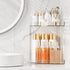 Bathroom Counter Organizer Countertop 2 Tier Storage Acrylic Corner Makeup Organizer for