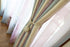 Melaluxe Curtain Tiebacks 2 Pack - Handmade Heavy Duty Rope Holdbacks, Decorative (Beige)
