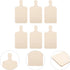 Operitacx Mini Wooden Cutting Board Craft, 6 Pcs Rustic Paddle Kitchen Board for Home Decor, 4.5"x2.36"