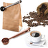 Skingwa 20ml Rose Gold Coffee Scoop with Bag Clip, Multi-Function Milk Powder Measuring Spoon