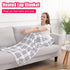 WOOLALA 3 Settings (55 31.5in) USB Plaid Heated Shawl Blanket, Wearable Fleece Electric Heating Blanket with Snap